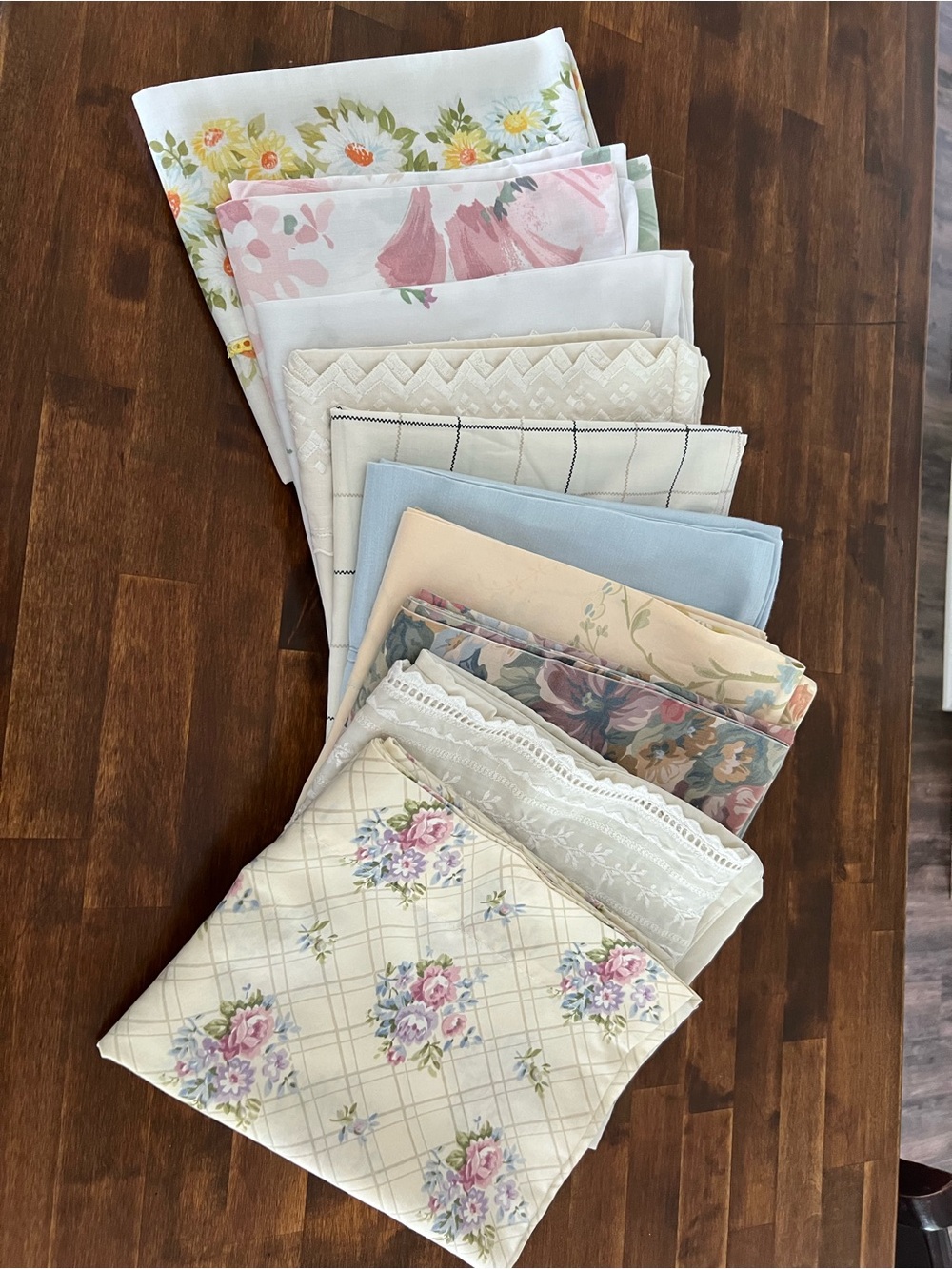 Assorted Vintage Cottagecore Pillow Cases (10)